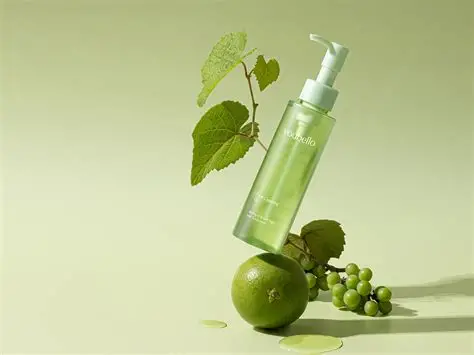 Skincare ingredients and serums laid out systematically for advanced routine